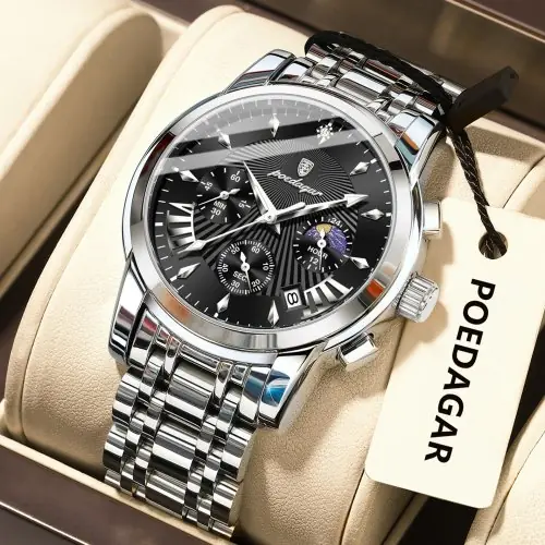 Image de Montre Militaire Homme Étanche avec Chronographe et Lumineux