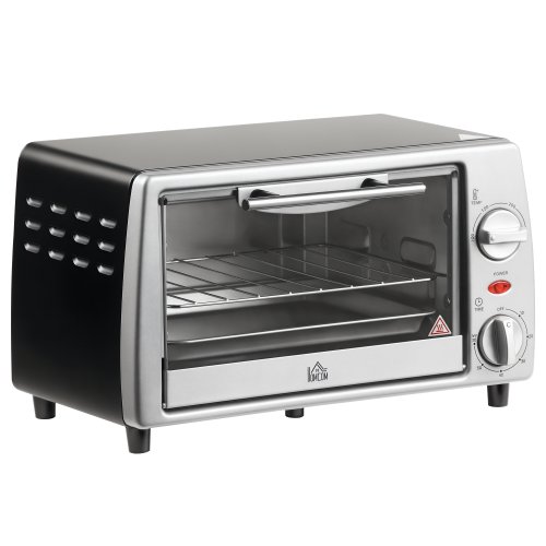 Image of Homcom Tabletop Electric Oven 10 L 750W Temperature 230 ℃   36.5X26X22 cm Silver