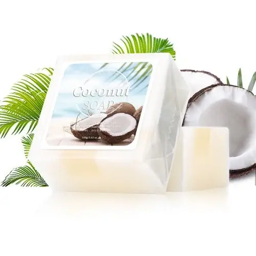 Image de Savon Bio au Lait de Coco & Chèvre - Anti-Acné