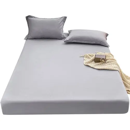 Image de Draps Housse Satin Ultra Doux - Lit Confortable & Hypoallergénique
