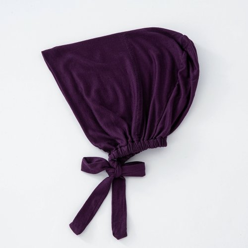 Immagine di 82 colori Tie Back Undercaps Moda Donna Interno Hijab Berretto musulmano Cofano Pianura Cotone islamico Spandex Jersey DEW Underscarf