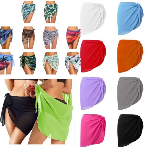Zdjęcie Elegancki Sarong Kąpielowy dla Damskich Plażowych Wyjazdów