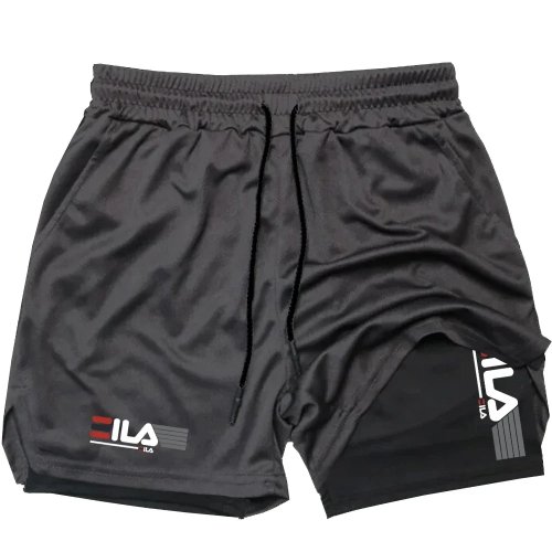 Short Sport Homme 2 en 1 Respirant & Séchage Rapide