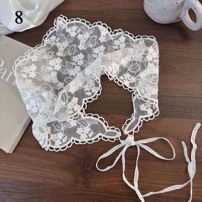 Image de Foulard Dentelle Florale Élégant pour Femme