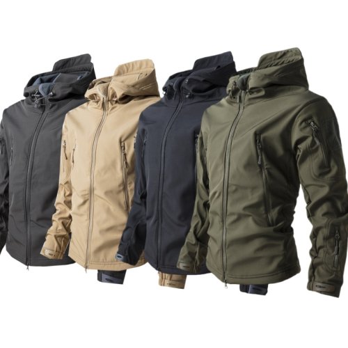 Imagen de Chaqueta Softshell Táctica para Hombre - Impermeable y A Prueba de Viento