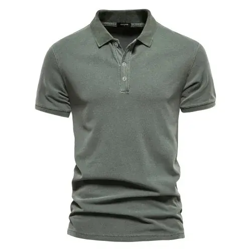 Image de Polo Homme Coton Uni - Style Décontracté & Mode Streetwear