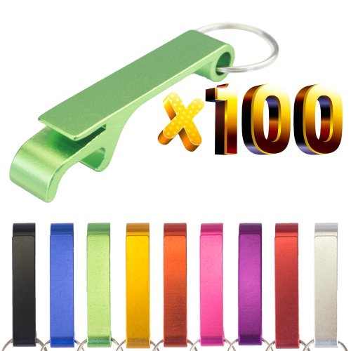 Immagine di Apriscatole Portachiavi in Alluminio - Lotto da 100 Pezzi Personalizzabili