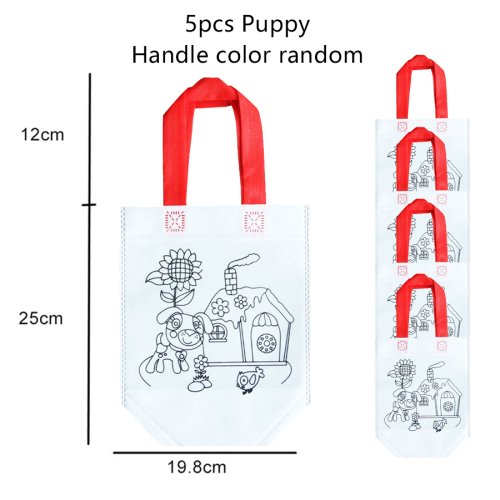 Bild von Handgemachte Kinder-Graffiti-Taschen Set – DIY Puzzle Spielzeug mit Umweltschutz-Design für kreative Malerei und Zeichnung