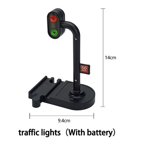Immagine di Set di Accessori per Binari in Legno con Canto Semafori, Treno Magnetico e Segnaletica Stradale – Giocattoli Educativi Ferroviari Leggeri e Sonori per Bambini