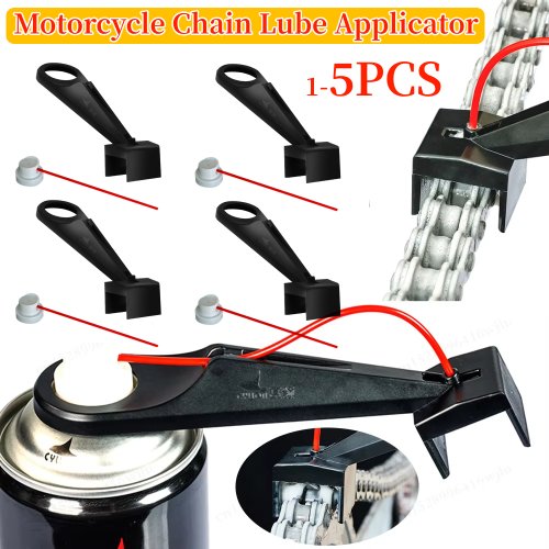 Imagen de Aplicador de Lubricante para Cadena de Motocicleta con Limpiador de Cera – Herramienta de Engrase sin Desorden, Pack de 1 a 5 Unidades