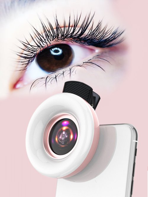 Bild von 15x Makro-Objektiv mit LED-Licht für Smartphone – Perfekt für Selfies & Live-Streaming