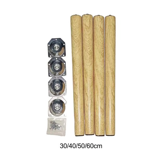 Imagen de Patas de Madera Imitación para Mesa y Silla - Pack de 4