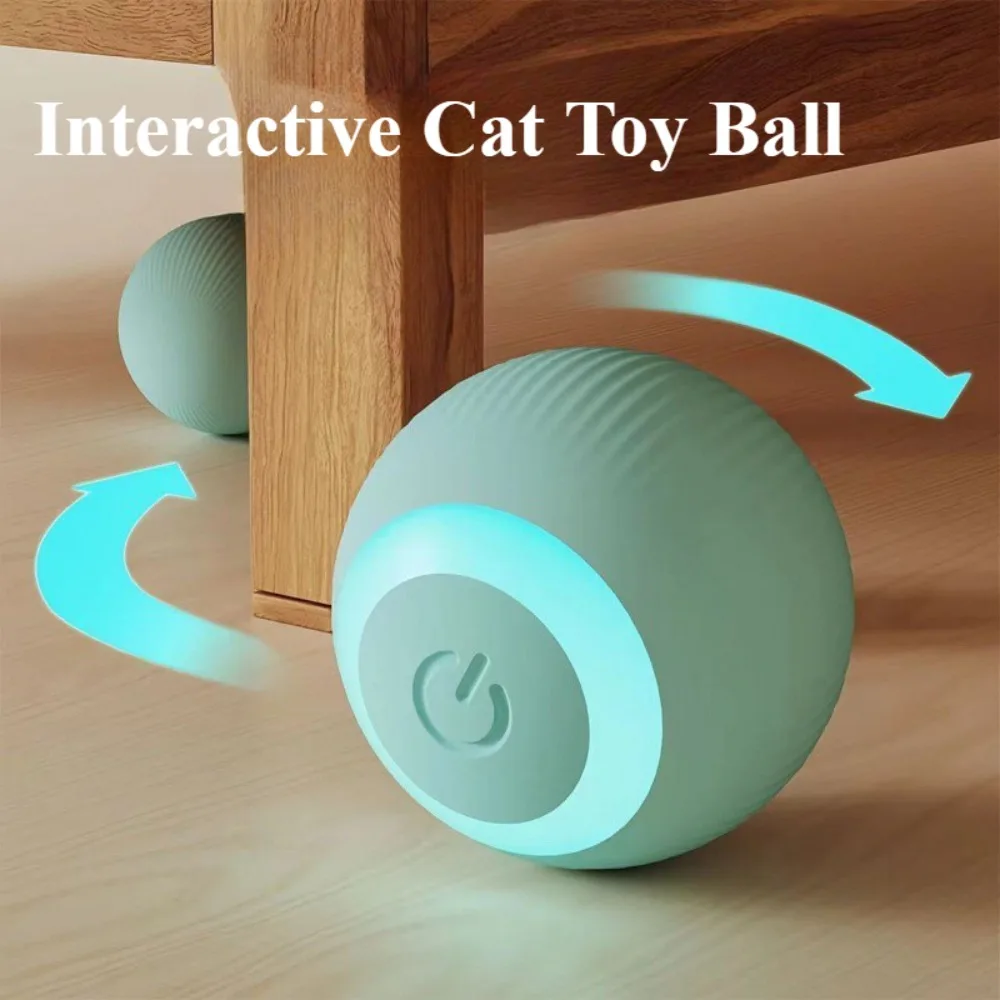 Afbeelding van Zelfbewegende Kattenspeelbal – Oplaadbare Smart Ball voor Interactief Spel