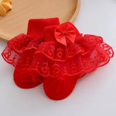 Image de Chaussettes Dentelle Princesse Bébé Fille