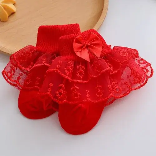 Image de Chaussettes Dentelle Princesse Bébé Fille