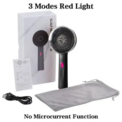 Peigne de Massage LED Rouge pour Cuir Chevelu