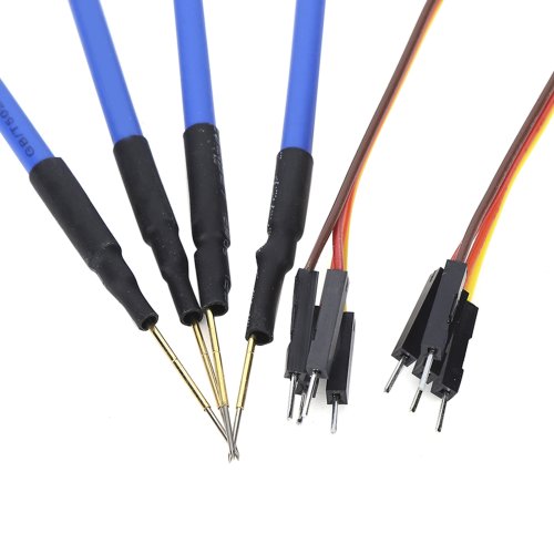 Bild von 4/Set LED-BDM-Rahmen, 4 Sonden, Stifte mit Verbindungskabel, passend für Ktag Kess V2 Fgtech BDM100 Sondenstifte, Sonden mit Verbindungskabel