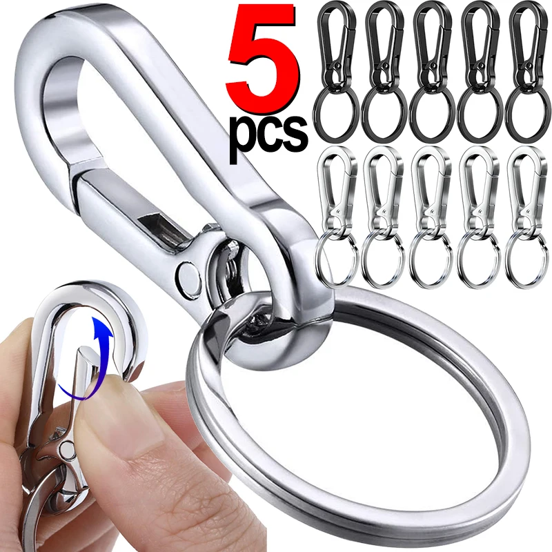 Image of Vintage-Style Metal Gourd Buckle Keychain with Strong Carabiner Hook – Durable Climbing-Inspired Key Ring for Cars and Outdoor Adventures