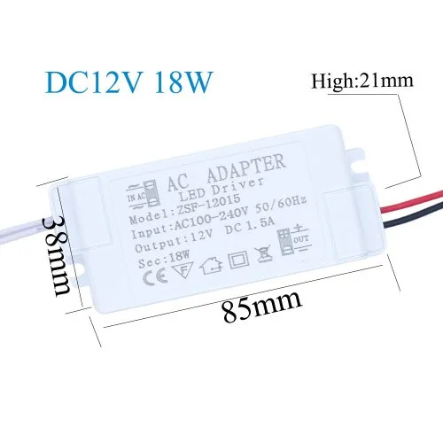New 12V 1.5A 18W