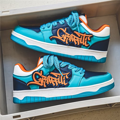 Zdjęcie Niebieskie Buty na Deskorolkę – Luksusowy Streetwear dla Mężczyzn