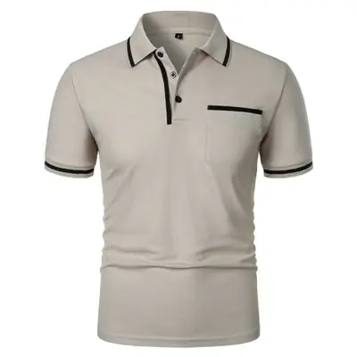 Image de T-Shirt Homme Manches Courtes Polos Décontracté Été