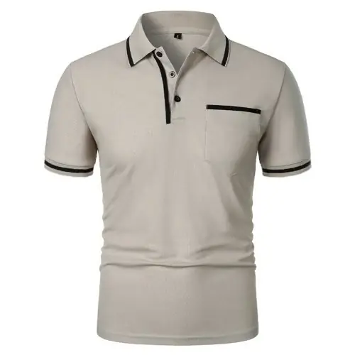 Image de T-Shirt Homme Manches Courtes Polos Décontracté Été