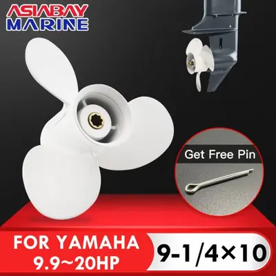 Image de Hélice 3 Lames pour Yamaha 9.9-15 HP - Alliage d'Aluminium