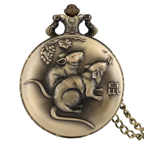 Image de Montre de Poche Zodiaque Chinois - Cadeau Unique