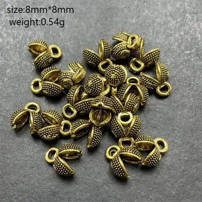 Image de Clip d'extrémité Tibétain en Argent - Petit Pendentif pour Bijoux