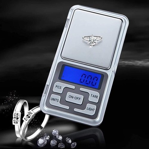 Image of Ultra-Precise Digital Pocket Scale for Jewelry and Gold – 500g Capacity with 0.01g Accuracy, Compact Electronic Balance for Professional and Home Use