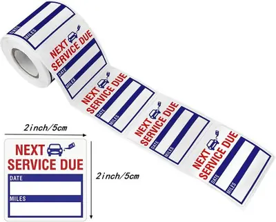 Image de Étiquettes Auto-Adhésives pour Changement d'Huile - 150 pcs