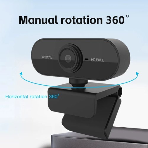 Bild von HD USB-Webcam 1080p mit eingebautem Mikrofon und Stativ – Hochwertige Kamera für Videoanrufe, Homeoffice und Streaming