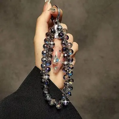 Image de Bracelet Téléphone Luxueux avec Chaîne de Cristal