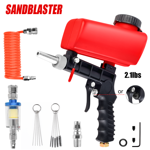 Image de Pistolet de Sablage Pneumatique Portable 90 psi - Élimination de Rouille & Polissage