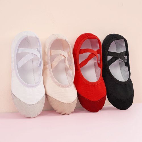 Image of Soft Sole Ballet Shoes for Kids, Girls, Boys, and Adults – Comfortable Dance Slippers for Indoor Yoga, Gym, Practice & Stage Performances