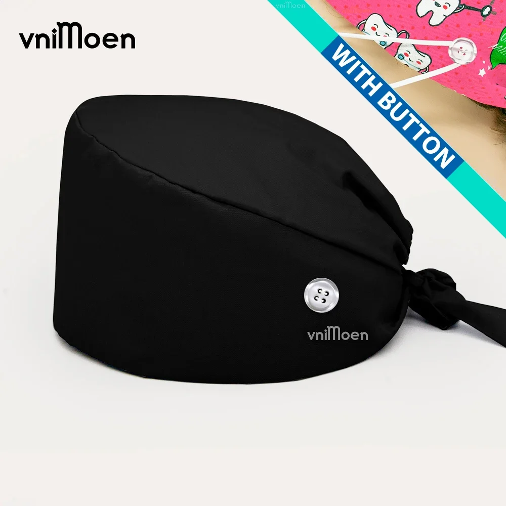 Afbeelding van Unisex Zwarte Chirurgische Pet - 100% Katoen