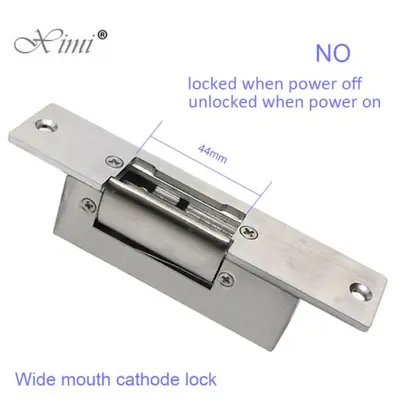 Image de Serrure de porte électrique en acier inoxydable 12V - Sécurité renforcée