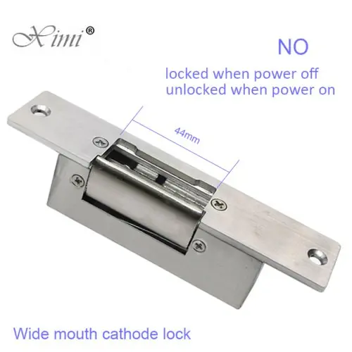 Image de Serrure de porte électrique en acier inoxydable 12V - Sécurité renforcée