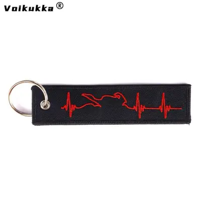 Image de Porte-clés Moto Brodé Hoonigan - Style Ultra-Tendance