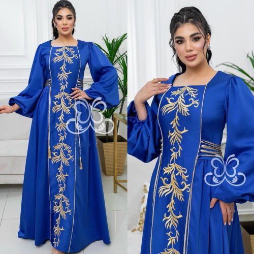 Imagen de Abaya Árabe con Bordado Elegante