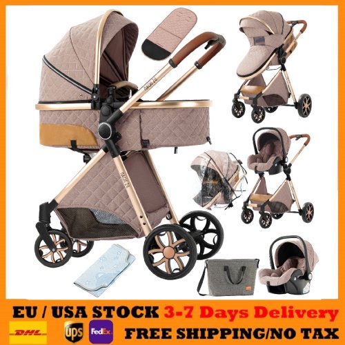 Afbeelding van Lichte 3-in-1 Kinderwagen met Opbergmand