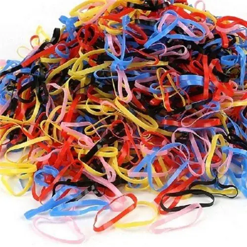 Image de 500 Élastiques Cheveux Enfants - Lot Mixte Coloré pour Filles & Bébés