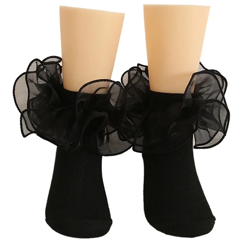 Image de Chaussettes Dentelle Bouffantes pour Filles
