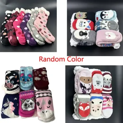 Image de Chaussettes Thermiques Pelucheuses pour Femme - Douces & Antidérapantes