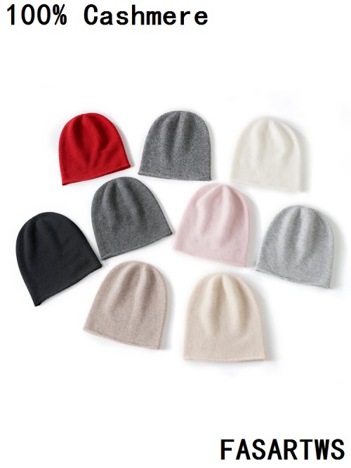Imagen de Gorros de Cachemira 100% Unisex para invierno, gorros informales para exteriores, gorro tejido de Cachemira de Color sólido para mantener el calor, recién llegado, descuento