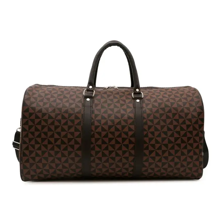 Image de Sac de Voyage Rétro Géométrique Femme - Grand Capacité & Style Classique