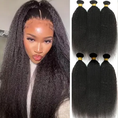 Image de Extensions de Cheveux Brésiliens Remy - Raides & Crépus