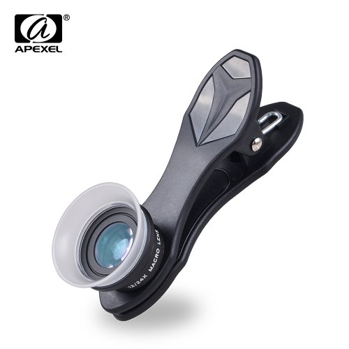 Image of 2-in-1 Clip-On Phone Lens Kit with 12x Macro and 24x Super Macro for iPhone, Android Smartphones – Portable Mobile Photography Accessory