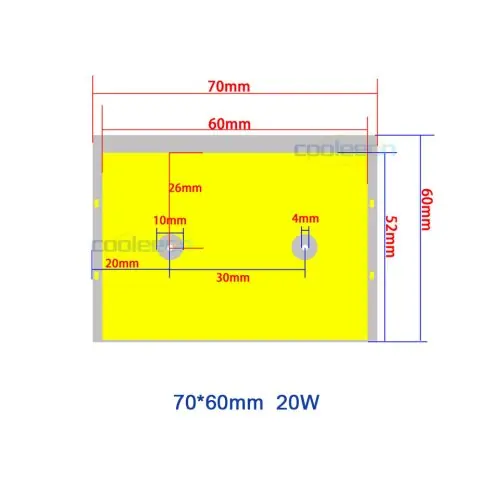 70x60mm 20W