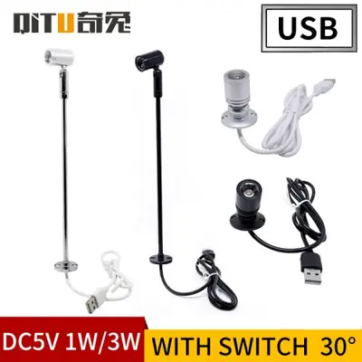 Image de Mini Projecteur LED USB 1W/3W - Éclairage Décoratif pour Bijoux & Bureau